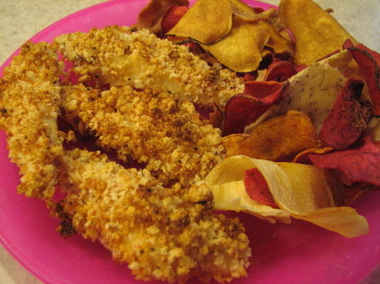 palitos de tilápia com crosta de panko