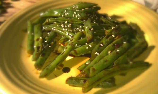 feijão verde chinês picante