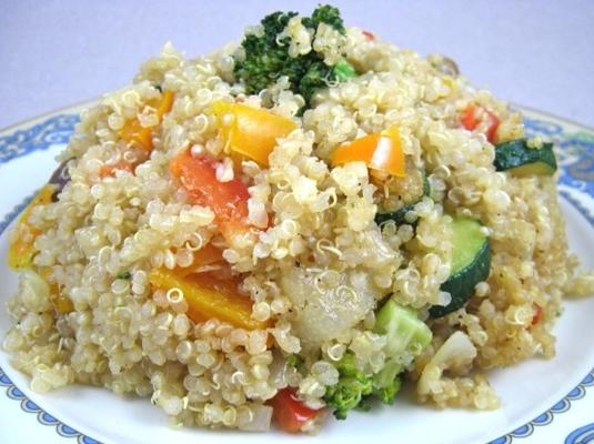 pilaf de quinoa vegetariano