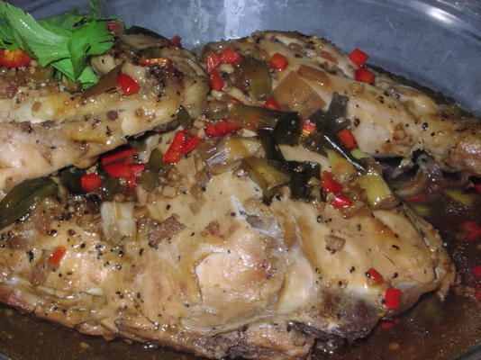 frango chinês picante (fogão lento)