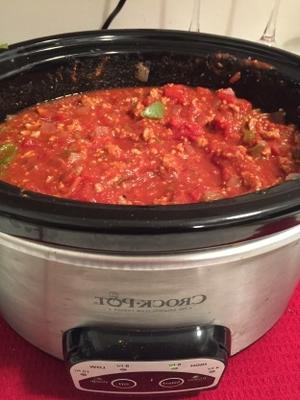 ez cozinhar crock-pot peru pimenta - sem feijão