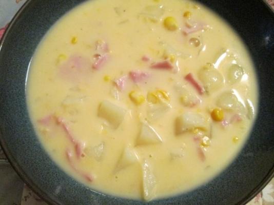 sopa de milho e batata - simples, saborosa, versátil