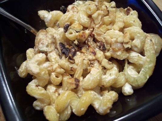 cavatappi e queijo de cabra