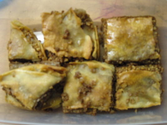 baklava de chocolate-avelã