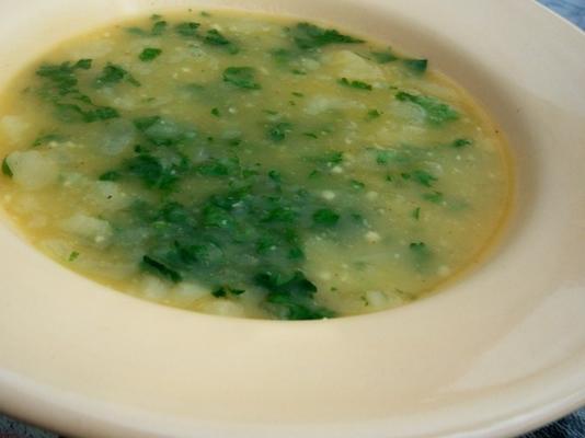 sopa de coentro portuguesa (sopa de coentro)