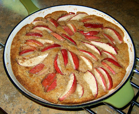 bolo de frigideira de maçã