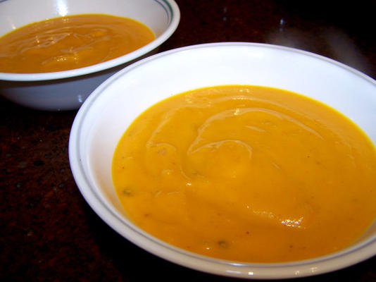 sopa de cenoura butternut