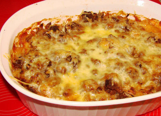 caçarola de rolo de repolho preguiçoso