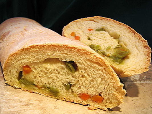 rolo de pão vegetal