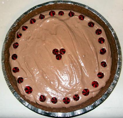 cheesecake de mousse de chocolate cremoso (sem cozer)