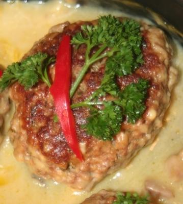 bife de búfalo de mão de rancho