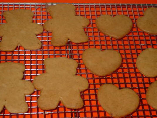 pepparkakor com esmalte laranja (biscoitos de especiarias)