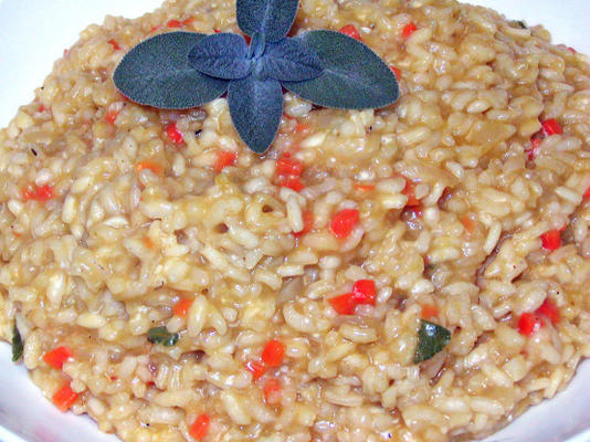 risoto de abóbora com sálvia
