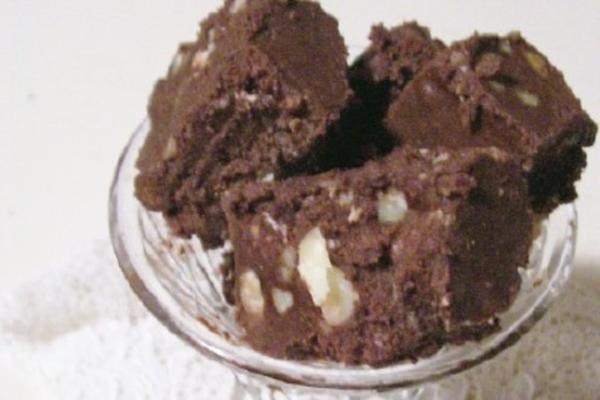 Fudge de chocolate com açúcar reduzido