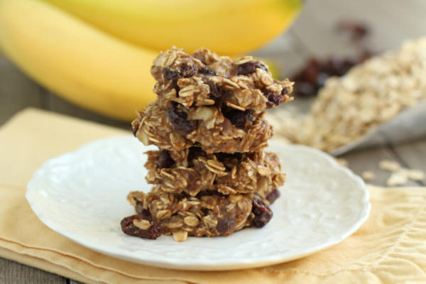 sem farinha, sem adição de açúcar aveia-banana-passas