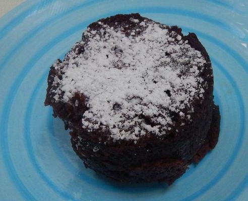 Bolo de chocolate de cinco minutos