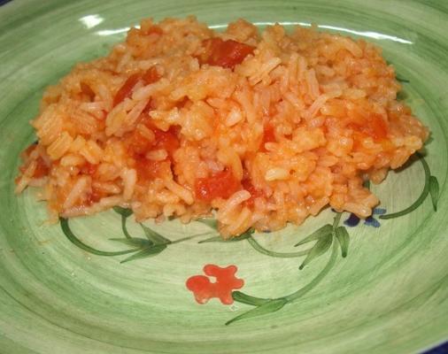 arroz e tomate com cominho