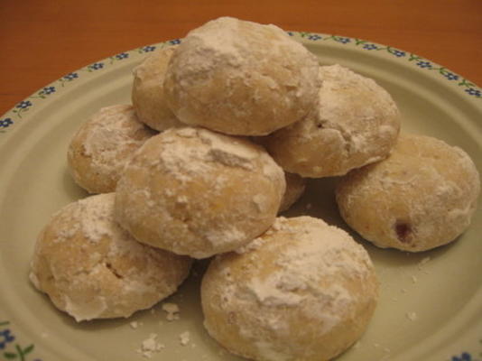 bolinhos de bola de neve de limão