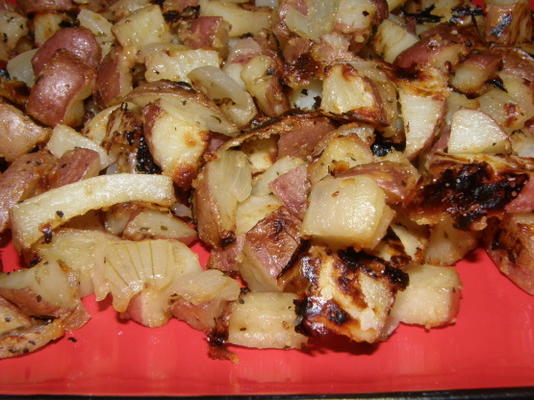 batatas assadas com baixo teor de gordura
