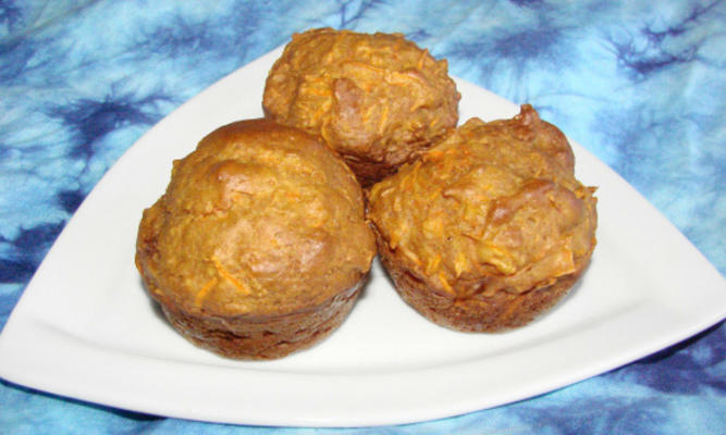 Muffins de cenoura extremamente fáceis