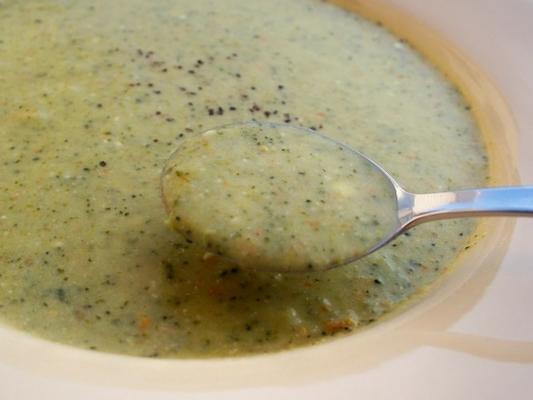 creme ao curry de sopa de brócolis