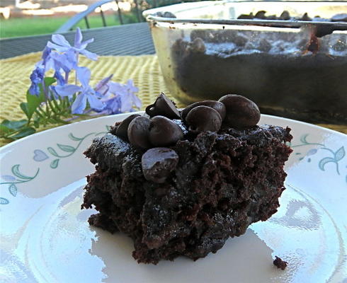 brownies de chocolate duplo amigáveis ​​para alergia