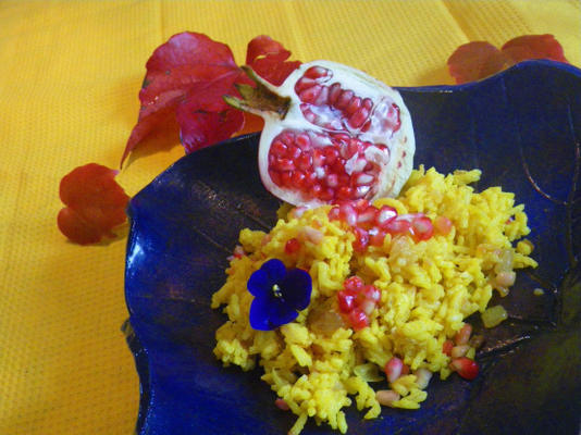 arroz amarelo pilaf romã
