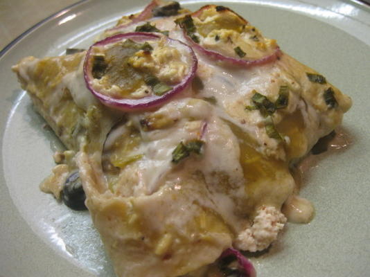 Caçarola de enchilada de creme azedo de frango