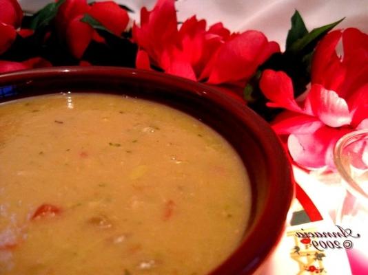 alcachofra de floridanative e sopa de feijão branco