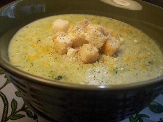 creme fácil de sopa de brócolis