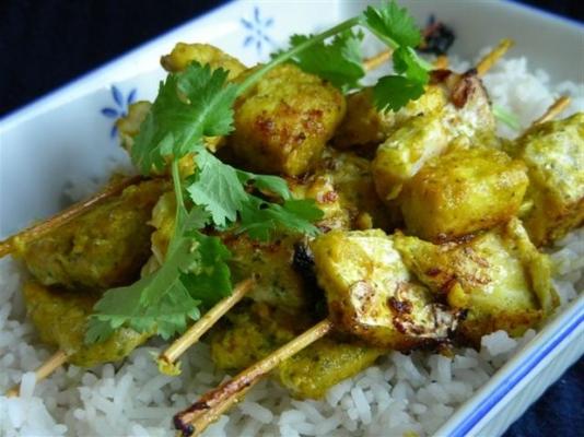 espetos de peixe marroquino / kebabs