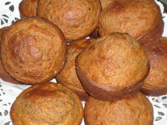 muffins de banana (baixo teor de gordura)