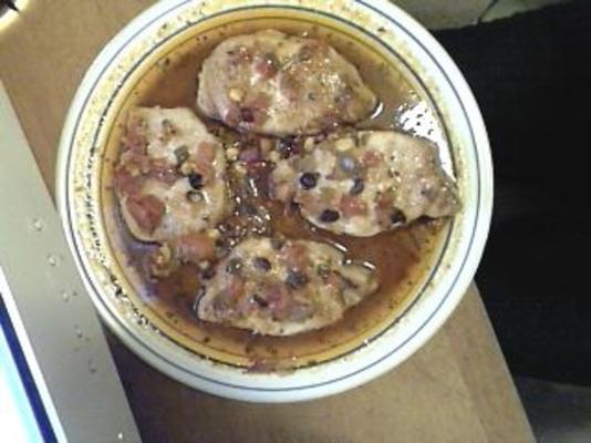 Bifes de carne de porco mexicana