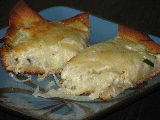 pizza de cebola-jalapeño