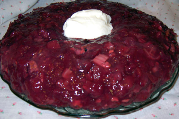 molde de salada de cranberry