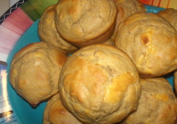 muffins de queijo vegemite