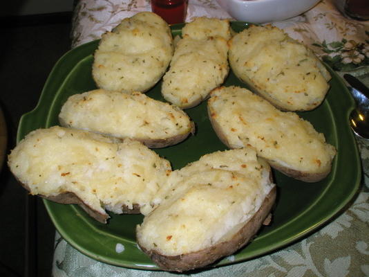 estragão elegante batatas duas vezes assadas