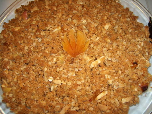 maçã e alperce crocante