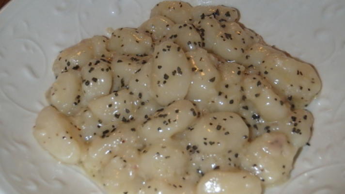 nhoque de trufa negra