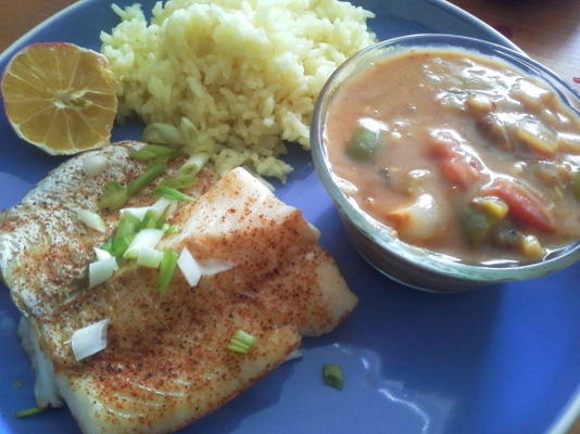 red snapper - assado em molho crioulo