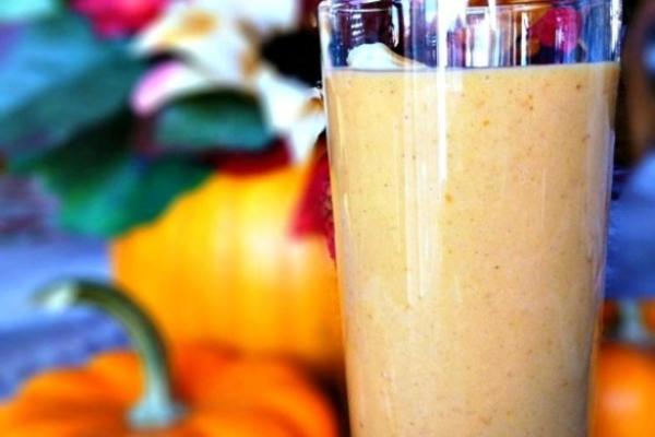 smoothie de pêssego abóbora