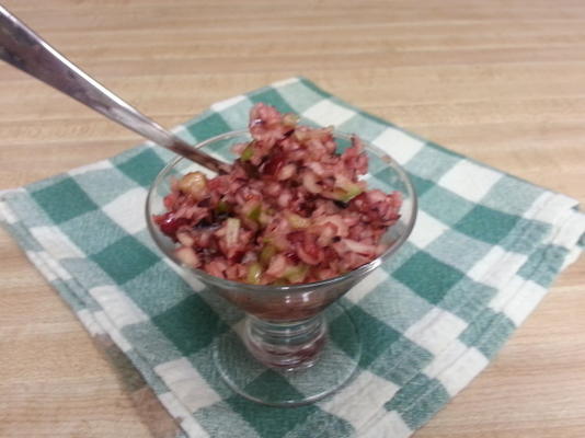 arando fresco relish ou salada