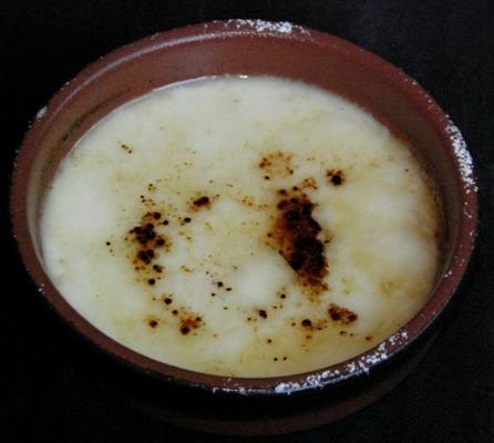 não queimado limão brulee