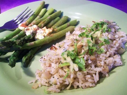 arroz de limão estilo chinês