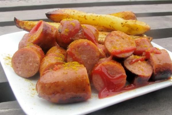 molho de wurst (currywurst) de caril rápido e simples para os pirralhos