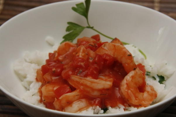 gumbo de camarão de galinha