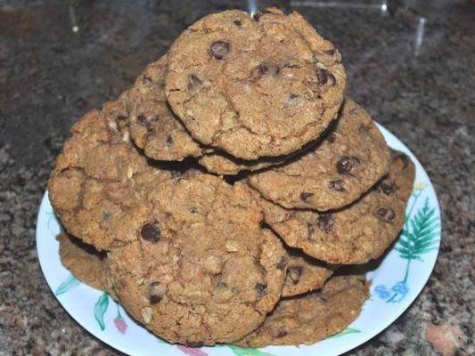 biscoitos de chocolate com aveia da nana