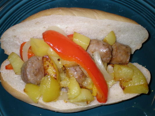 moedor de salsicha boston (ou sanduíche submarino)