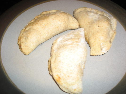 carne moída e calzones de cogumelos