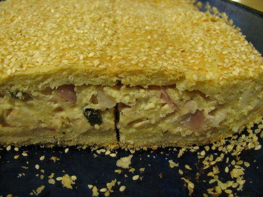 kalasouna - torta de queijo e cebola